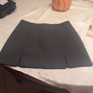 Grey mini skirt